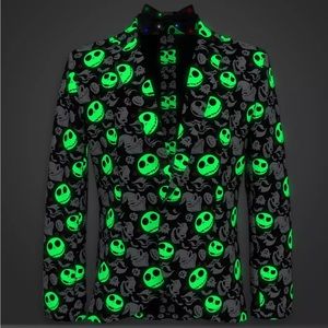 Disney The Nightmare Before Christmas Glow In The Dark Jacket Blazer Men's S/M